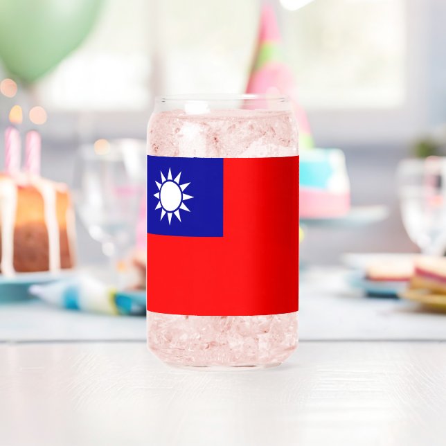Taiwan-Flagge: Republik China, Chinesisch-Taipeh Dosenglas (Insitu (Geburtstag))