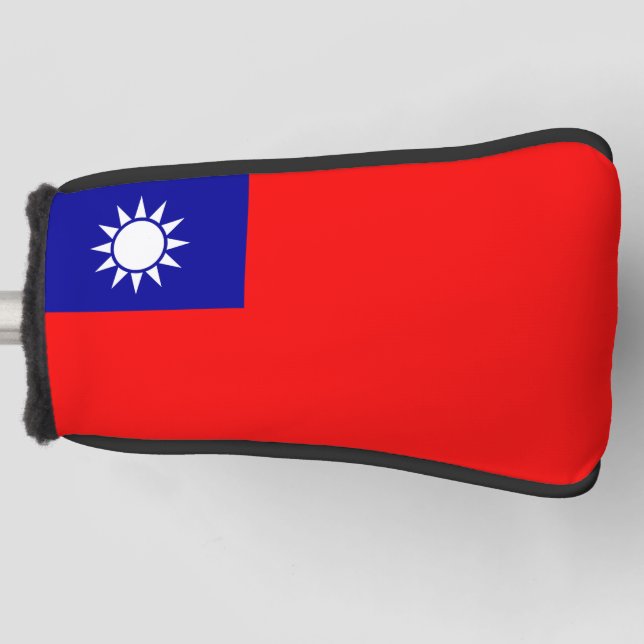 Taiwan-Flagge: Republik China, Chinesisch-Taipeh Golf Headcover (Vorderseite)