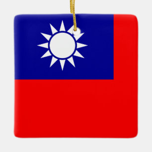 Taiwan-Flagge: Republik China, Chinesisch-Taipeh Keramikornament