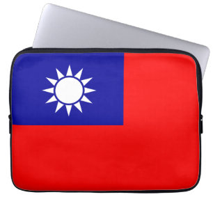 Taiwan-Flagge: Republik China, Chinesisch-Taipeh Laptopschutzhülle