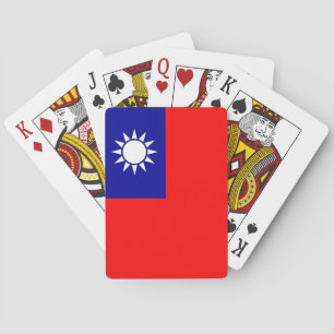 Taiwan-Flagge: Republik China, Chinesisch-Taipeh Spielkarten