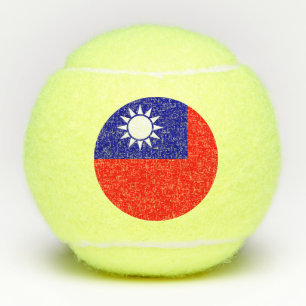 Taiwan-Flagge: Republik China, Chinesisch-Taipeh Tennisbälle