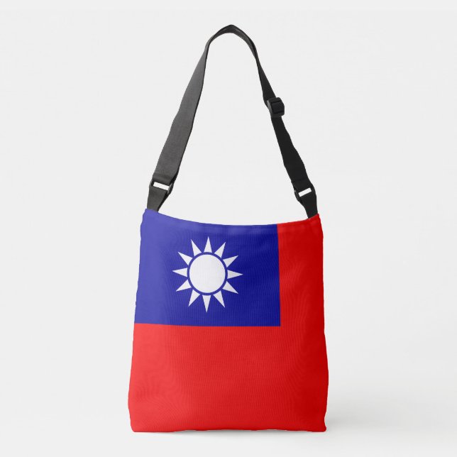 Taiwan-Flagge: Republik China, Chinesisch-Taipeh Tragetaschen Mit Langen Trägern (Vorderseite)