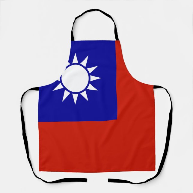 Taiwan-Flagge Schürze (Vorderseite)