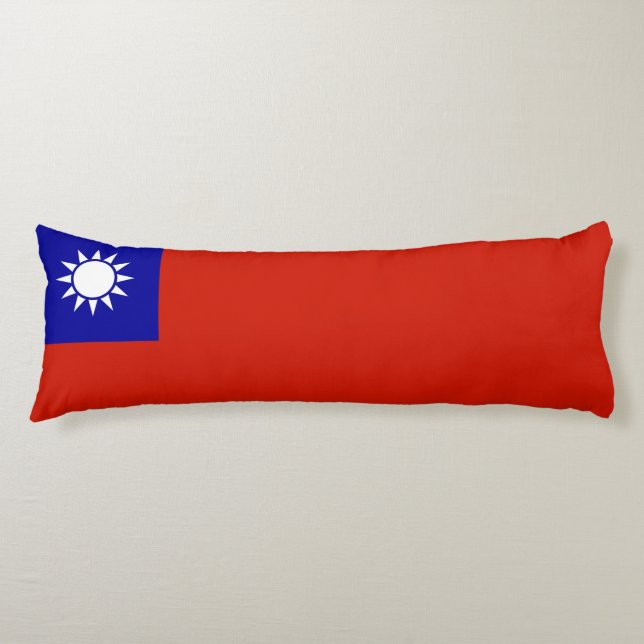 Taiwan-Flagge Seitenschläferkissen (Vorderseite)