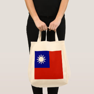 Taiwan-Flagge Tragetasche
