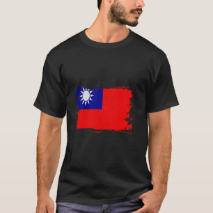Taiwan-Flagge Vintag taiwanischer Pride taiwanesis T-Shirt
