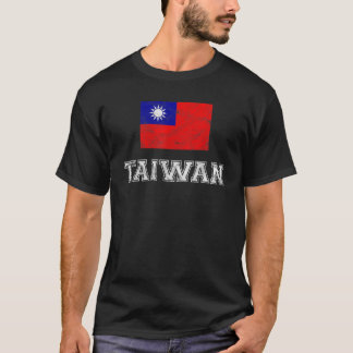 Taiwan-Flagge Vintage I Männer Frauen Kinder T-Shi T-Shirt