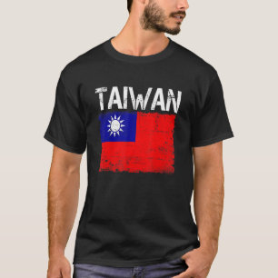 Taiwan Flagge Vintage Männer Frauen Kinder Taiwani T-Shirt