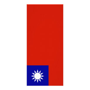 Taiwan-Flagge Werbekarte