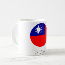 Taiwan-Flaggen-Reisebecher Kaffeetasse