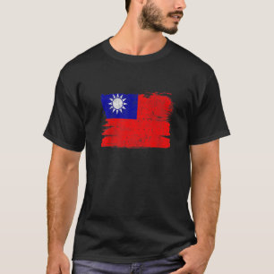 Taiwan Flaggenstaat Freundschaft Proud Peace Vinta T-Shirt