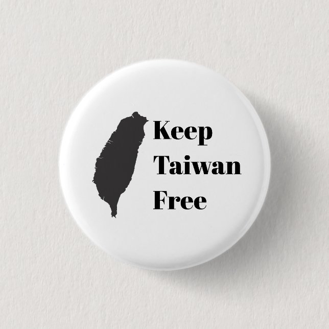 Taiwan frei Behalten Button (Vorderseite)