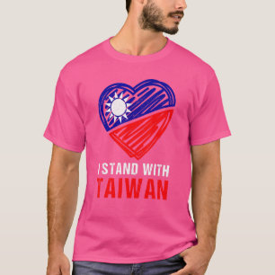 Taiwan I Stand mit Taiwan Unterstützung Taiwanesen T-Shirt