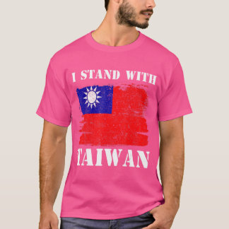 Taiwan I Stand mit taiwanesischer Flagge T-Shirt