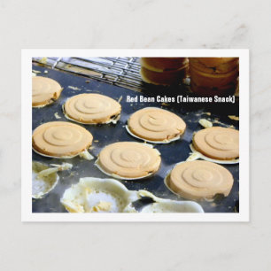 Taiwan Impression/Rote Beeren Kuchen 紅 豆 餅 Postkarte