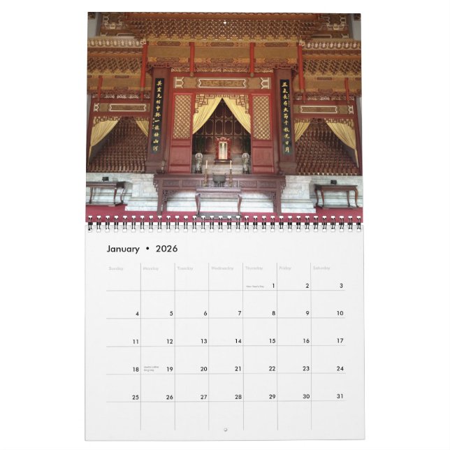 Taiwan-Kalender Kalender (Jan 2026)