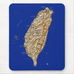Taiwan-Karte Mousepad