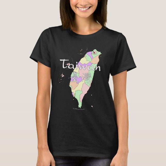 Taiwan-Karte T-Shirt (Vorderseite)
