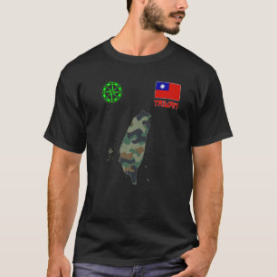 Taiwan Karte Taiwan Flaggenflagge Taiwan T-Shirt