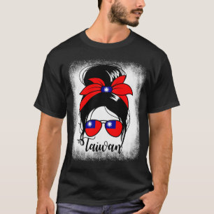 Taiwan Messy Bun Taiwanense Free Taiwan Frauen T-Shirt