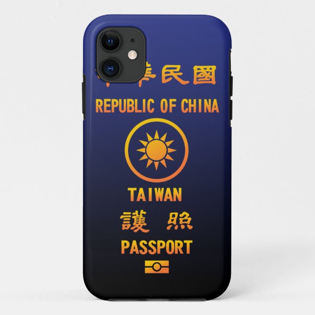 Taiwan Passport Case-Mate iPhone Hülle (Rückseite)