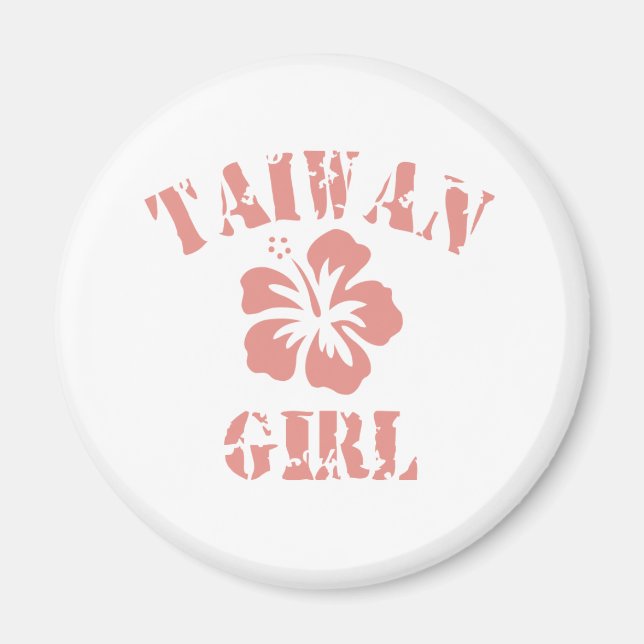 Taiwan Pink Girl Magnet (Vorne)