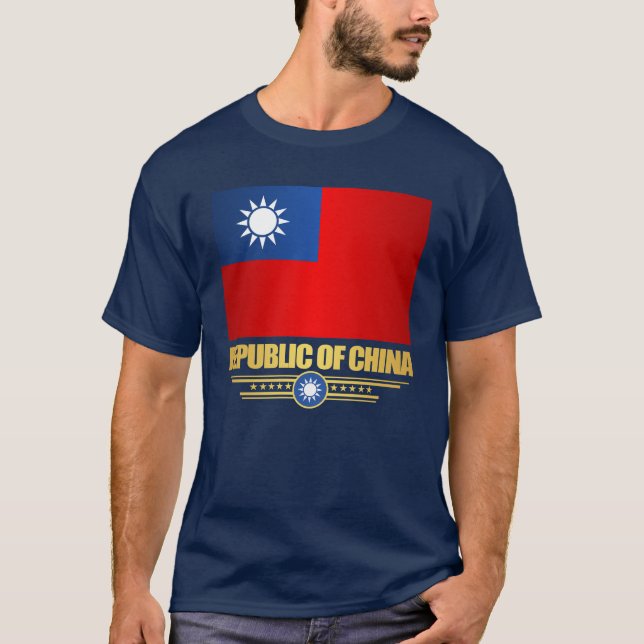Taiwan (Republik China) Flaggenstaaten-Shirt T-Shirt (Vorderseite)