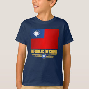 Taiwan (Republik China) Flaggenstaaten-Shirt T-Shirt