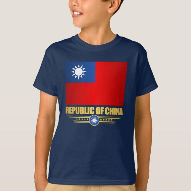 Taiwan (Republik China) Flaggenstaaten-Shirt T-Shirt (Vorderseite)