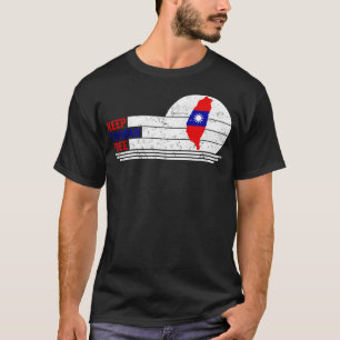 Taiwan Shirt, Behalt Taiwan Freie Flag Karte Art T T-Shirt