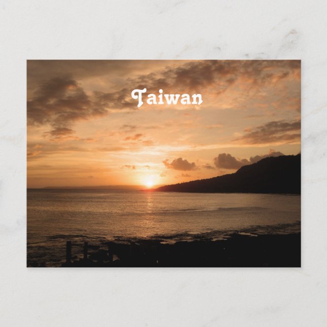 Taiwan Sunset Postkarte (Vorderseite)