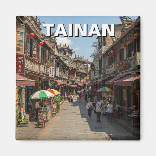 Taiwan Tainan Street Travel Magnet