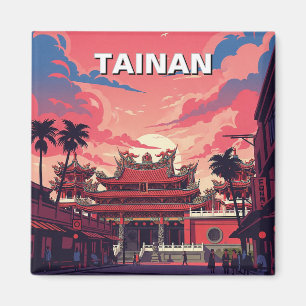 Taiwan Tainan Temple Travel Magnet