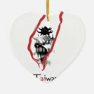 Taiwan, Taipeh Keramik Ornament