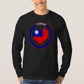 Taiwan Taiwan-Flagge Herz Unterstützung Chinesisch T-Shirt