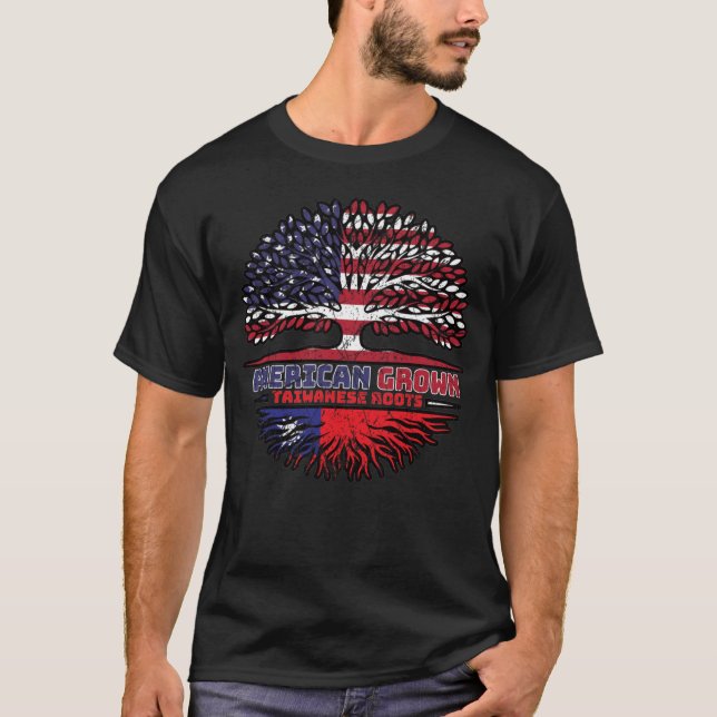 Taiwan Taiwan USA USA Vereinigte Staaten T-Shirt (Vorderseite)