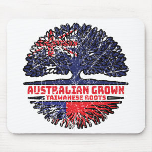 Taiwan Taiwanesisch Australier Australien Baumwurz Mousepad