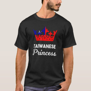 Taiwan taiwanesische Flagge Proud Girl Frau Prinze T-Shirt