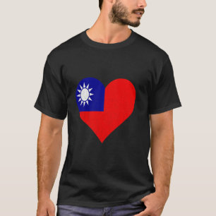 Taiwan Taiwanesische Wurzeln Taiwanesische Flagge  T-Shirt