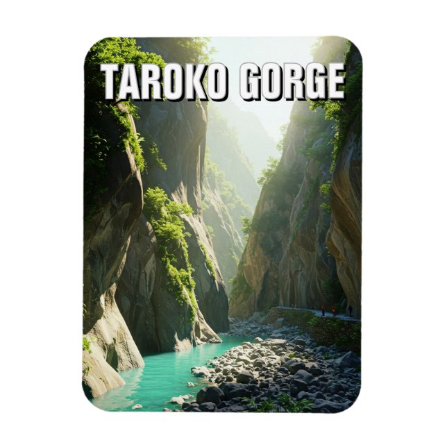 Taiwan Taroko Gorge Travel Magnet (Vertikal)