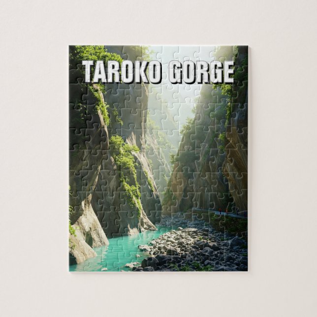 Taiwan Taroko Gorge Travel Puzzle (Vertikal)