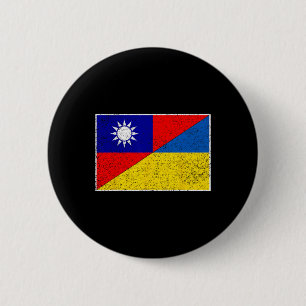 Taiwan Ukraine-Flagge Taiwanesisch Ukrainische Unt Button