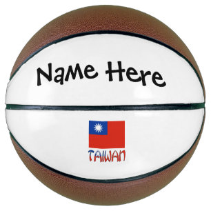 Taiwan und Taiwanesisch Flagge Personalisiert Basketball