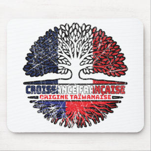 Taiwanesisch Taiwan Französisch Frankreich Baumwur Mousepad