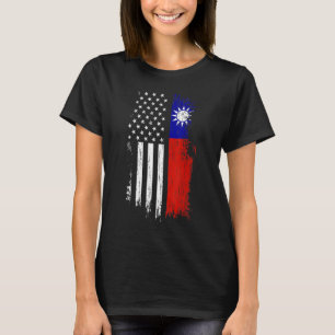 taiwanesische amerikanische Flagge - Pride Taiwan T-Shirt