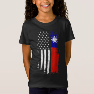 taiwanesische amerikanische Flagge - Pride Taiwan T-Shirt