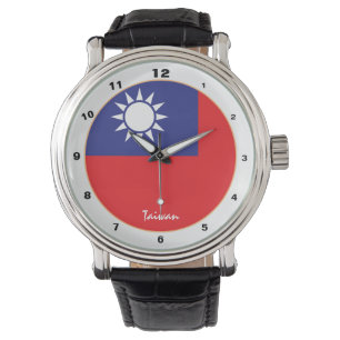 taiwanesische Flag & Taiwan trendy fashion /design Armbanduhr