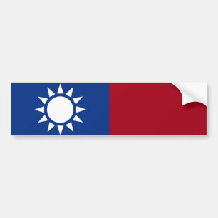 taiwanesische Flagge Autoaufkleber