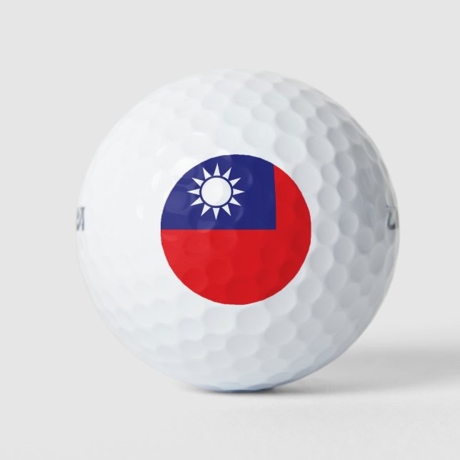 taiwanesische Flagge Golfball (Vorderseite)